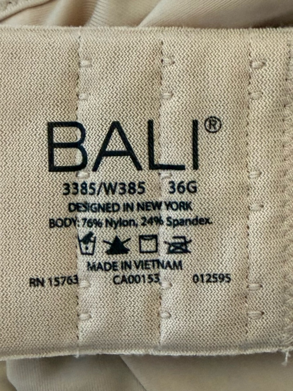 Bali 36G unlined Minimizer bra